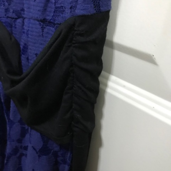 Blue and black Leifnotes (Anthropologie) dress - Picture 2 of 4